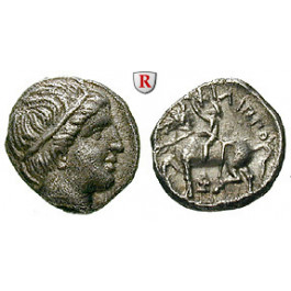Makedonien, Königreich, Philipp II., Hemidrachme 359-354 v.Chr., ss-vz