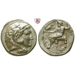 Makedonien, Königreich, Alexander III. der Grosse, Tetradrachme 315-300 v.Chr. (unter Demetrios I. Poliorketes), vz+
