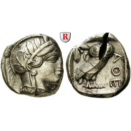 Attika, Athen, Tetradrachme 454-404 v.Chr., ss-vz