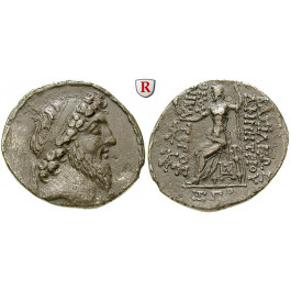 Syrien, Königreich der Seleukiden, Demetrios II., 2. Regierung, Tetradrachme 129-125 v.Chr., ss