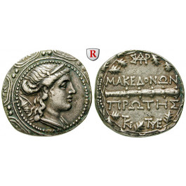 Makedonien-Römische Provinz, Freistaat, Tetradrachme 158-150 v.Chr., ss-vz