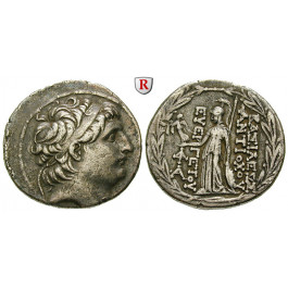 Syrien, Königreich der Seleukiden, Antiochos VII., Tetradrachme 138-129 v.Chr., ss