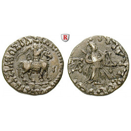 Baktrien und Indien, Königreich Baktrien, Azes II., Drachme 20-1 v.Chr., ss+