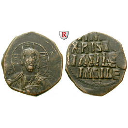 Byzanz, Constantinus VIII., Follis 976-1025, ss+