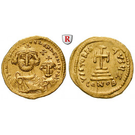Byzanz, Heraclius und Heraclius Constantinus, Solidus 616-625, f.vz