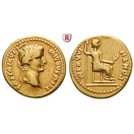 Römische Kaiserzeit, Tiberius, Aureus 14-37, ss