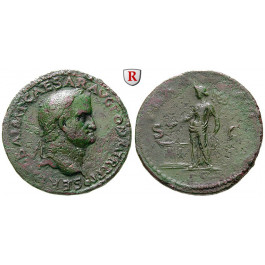 Römische Kaiserzeit, Galba, As 68-69, ss+/ss
