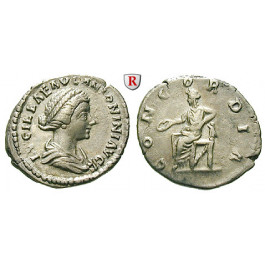 Römische Kaiserzeit, Lucilla, Frau des Lucius Verus, Denar nach 164, ss+/ss