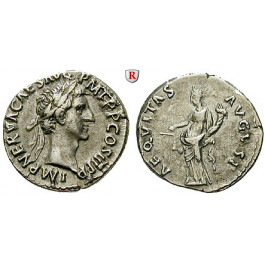 Römische Kaiserzeit, Nerva, Denar 97, ss+