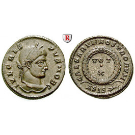 Römische Kaiserzeit, Crispus, Caesar, Follis 320, f.st