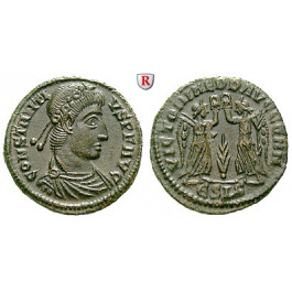 Römische Kaiserzeit, Constantius II., Bronze 347-348, f.vz