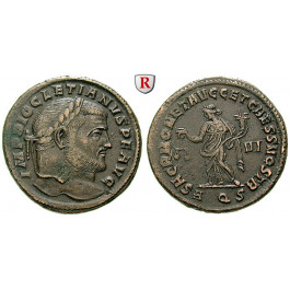 Römische Kaiserzeit, Diocletianus, Follis 302-303, ss-vz
