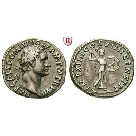 Römische Kaiserzeit, Domitianus, Denar 87, ss