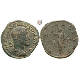 Römische Kaiserzeit, Maximinus I., Sesterz 235-236, ss+