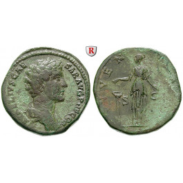 Römische Kaiserzeit, Marcus Aurelius, Caesar, Sesterz 140-144, ss+/ss