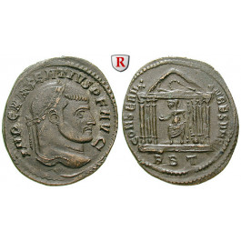 Römische Kaiserzeit, Maxentius, Follis 308-310, ss+