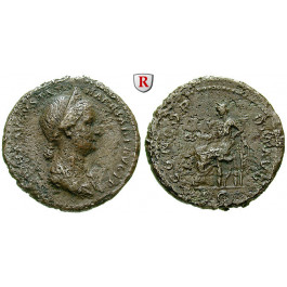 Römische Kaiserzeit, Sabina, Frau des Hadrianus, As 117-137, s-ss