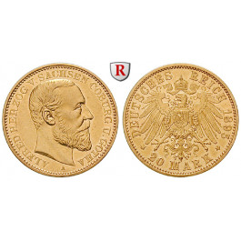 Deutsches Kaiserreich, Sachsen-Coburg-Gotha, Alfred, 20 Mark 1895, A, f.vz/vz, J. 272
