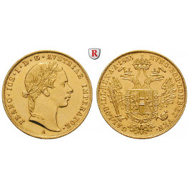 Österreich, Kaiserreich, Franz Joseph I., Dukat 1855, 3,44 g fein, ss
