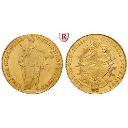Ungarn, Freiheitskrieg, Dukat 1848, 3,44 g fein, vz-st