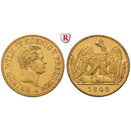 Brandenburg-Preussen, Königreich Preussen, Friedrich Wilhelm IV., Doppelter Friedrichs d`or 1848, vz-st