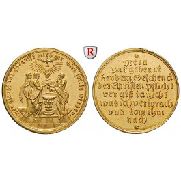 Religion und Moral, Taufe, Goldmedaille o.J. (18. Jh.), st