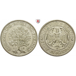 Weimarer Republik, 5 Reichsmark 1932, Eichbaum, G, vz, J. 331