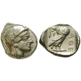 Attika, Athen, Tetradrachme nach 449 v.Chr., vz
