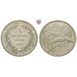 Nebengebiete, Deutsch-Neuguinea, 1/2 Neu-Guinea Mark 1894, Paradiesvogel, A, ss+, J. 704