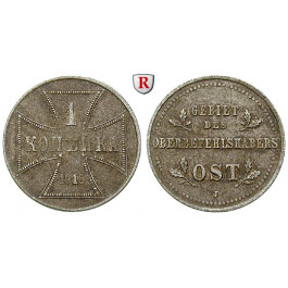 Nebengebiete, Oberbefehlshaber Ost, 1 Kopeke 1916, J, ss+, J. 601