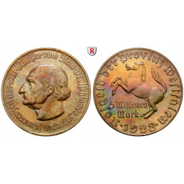 Nebengebiete, Westfalen, 5 Millionen Mark 1923, vom Stein, ss-vz, J. N22