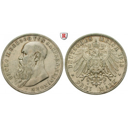 Deutsches Kaiserreich, Sachsen-Meiningen, Georg II., 3 Mark 1913, D, ss, J. 152