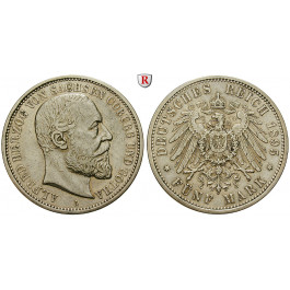 Deutsches Kaiserreich, Sachsen-Coburg-Gotha, Alfred, 5 Mark 1895, A, ss+, J. 146