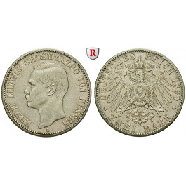 Deutsches Kaiserreich, Hessen, Ernst Ludwig, 2 Mark 1899, A, ss, J. 72
