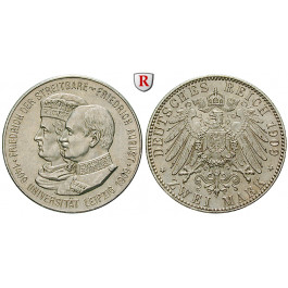 Deutsches Kaiserreich, Sachsen, Friedrich August III., 2 Mark 1909, Universität Leipzig, f.st, J. 138
