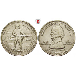 USA, 1/2 Dollar 1925, 11,25 g fein, f.st