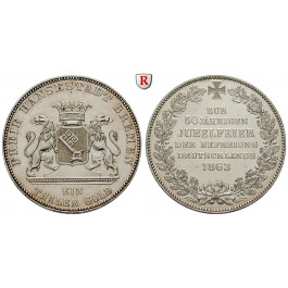 Bremen, Stadt, Taler 1863, f.st