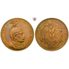 Deutsches Kaiserreich, Preussen, Wilhelm II., 5 Mark 1913, f.st, Schaaf 114/G2