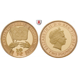 Grossbritannien, Elizabeth II., 2 Pounds 2008, 14,65 g fein, PP