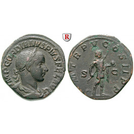Römische Kaiserzeit, Gordianus III., Sesterz 241-243, ss-vz