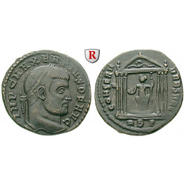 Römische Kaiserzeit, Maxentius, Follis 308-310, ss+