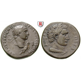 Römische Provinzialprägungen, Phönizien, Tyros, Traianus, Tetradrachme 98-99, ss