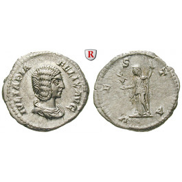 Römische Kaiserzeit, Julia Domna, Frau des Septimius Severus, Denar 213, vz