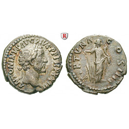 Römische Kaiserzeit, Antoninus Pius, Denar 160, ss