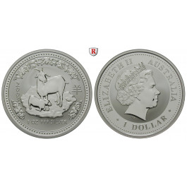 Australien, Elizabeth II., Dollar 2003, 31,08 g fein, st