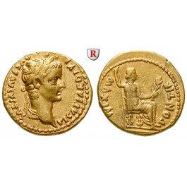 Römische Kaiserzeit, Tiberius, Aureus 14-37, ss-vz/ss+