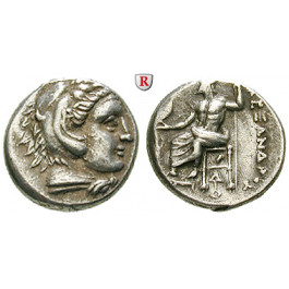 Makedonien, Königreich, Alexander III. der Grosse, Drachme 328-323 v.Chr., ss+