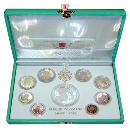 Vatikan, Benedikt XVI., Euro-Kursmünzensatz 2013, PP
