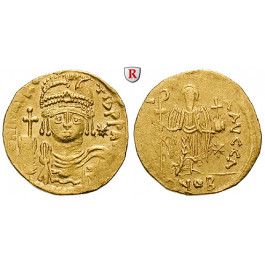 Byzanz, Mauricius Tiberius, Solidus 584-602, vz/ss