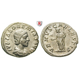 Römische Kaiserzeit, Julia Soaemias, Mutter des Elagabal, Denar um 222, ss+/vz